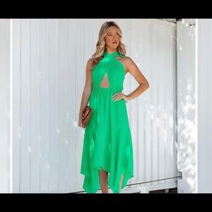VICI Collection Marisol Halter Cutout Midi Dress
